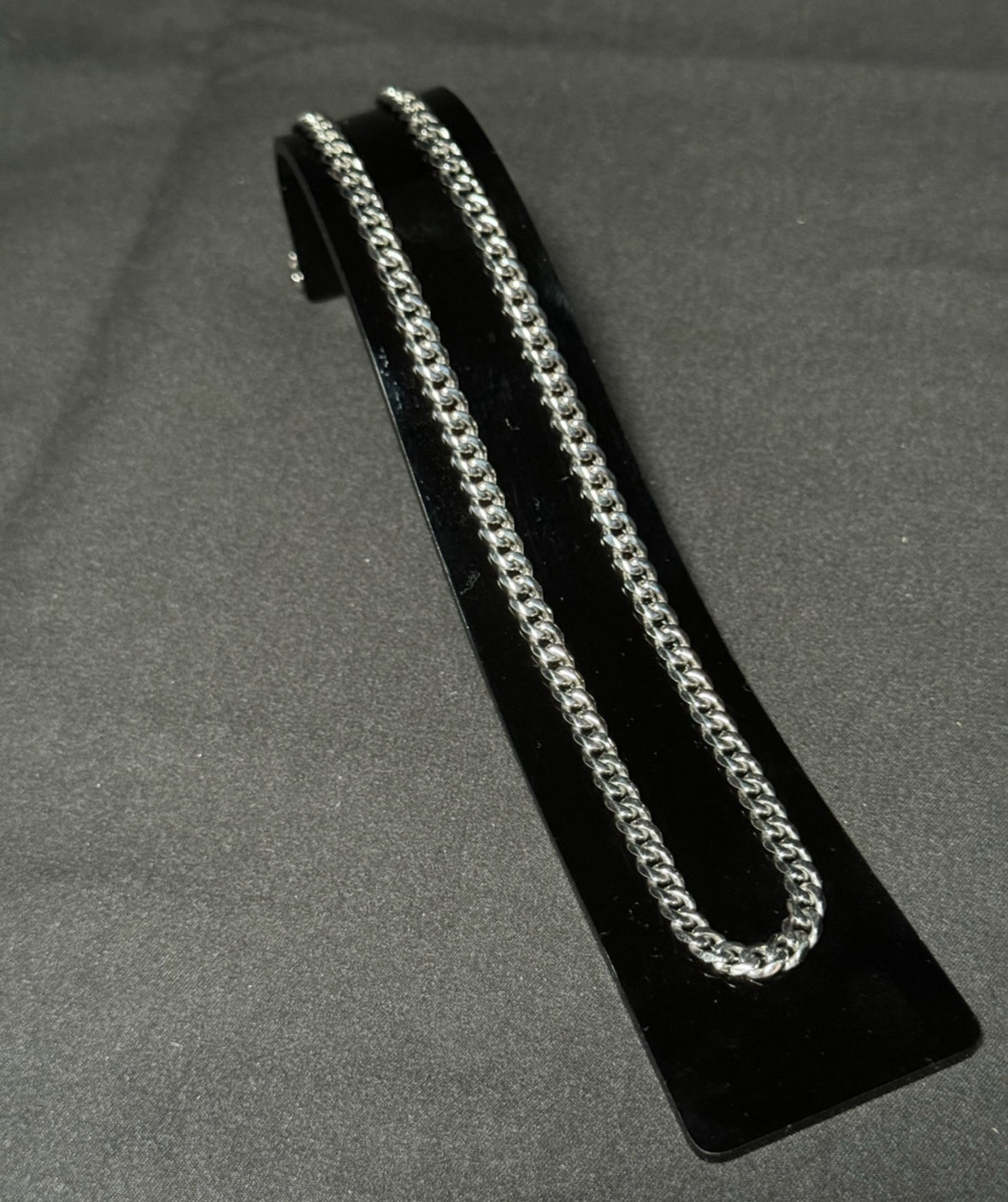 Cuban Link Chain in Silver Gold - 5mm - 50 CM