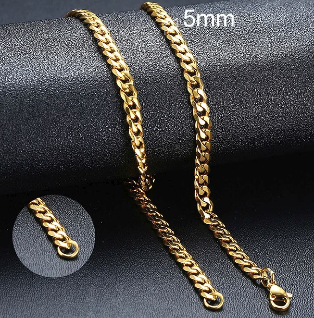 Gold Cuban Chain 5MM