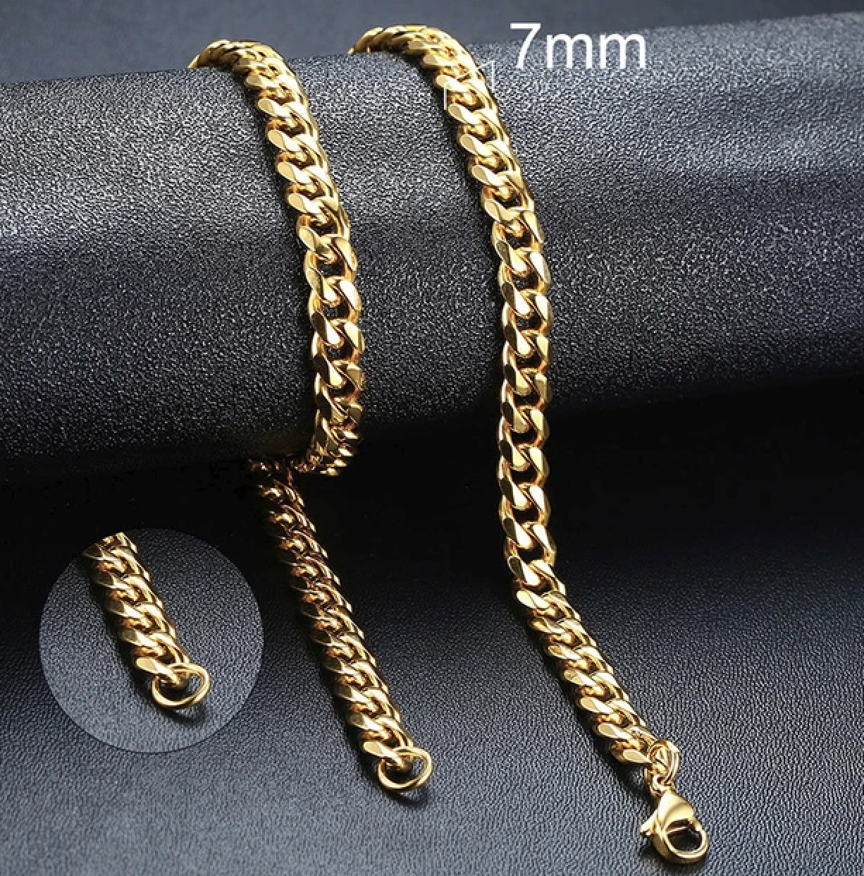 Gold Cuban Chain 7MM
