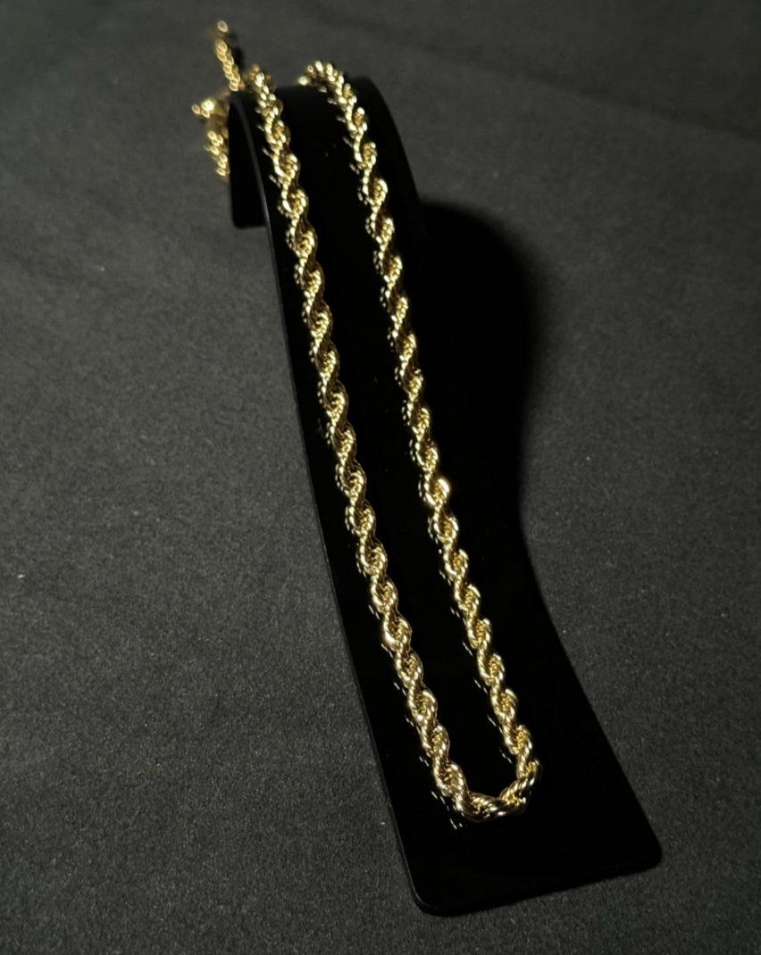 Rope Chain in Yellow Gold- 5MM