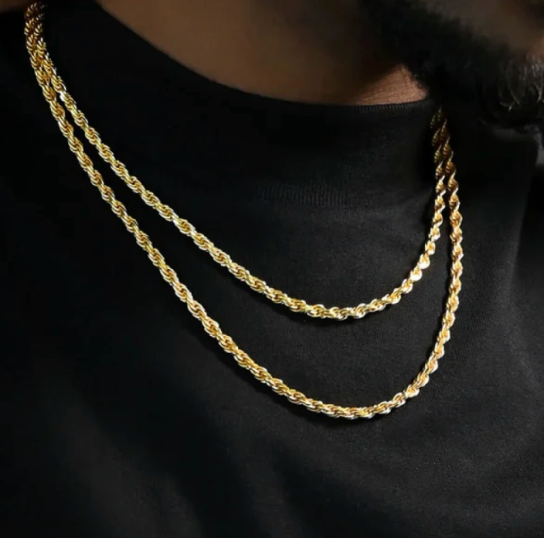 Rope Chain in Yellow Gold- 5MM