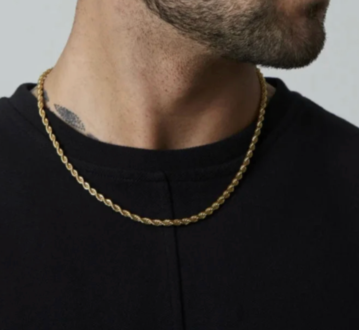 Rope Chain in Yellow Gold- 5MM