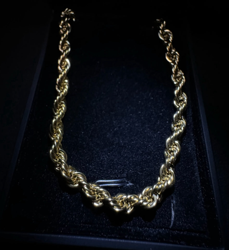 Rope Chain in Yellow Gold- 5MM