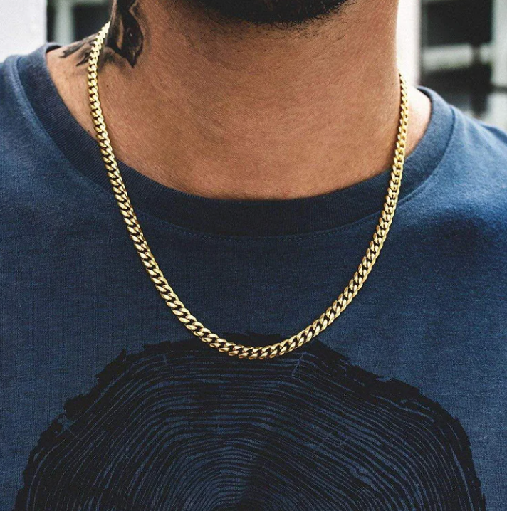 Gold Cuban Chain 7MM